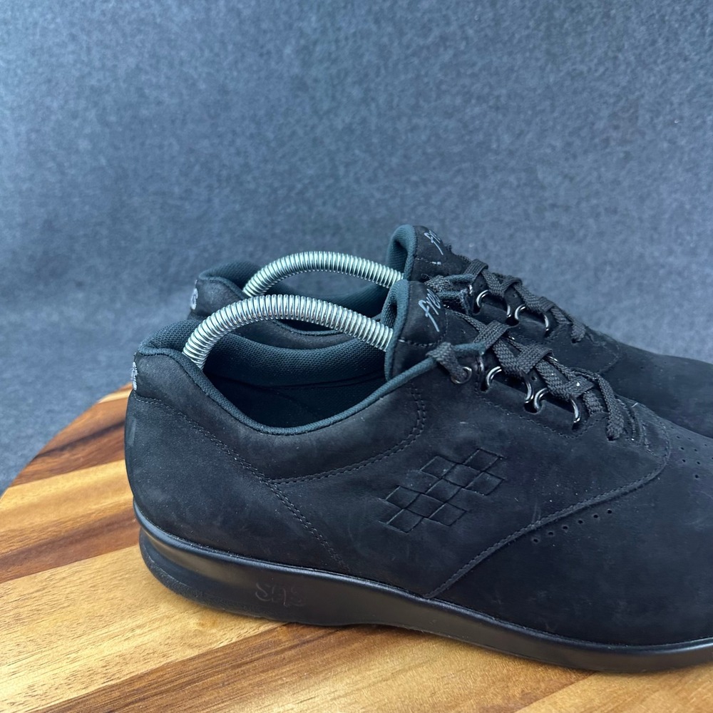 SAS Free Time Womens 10 M Black Nubuck Leather Walking Shoes Sneakers 2854108 - Picture 3 of 13